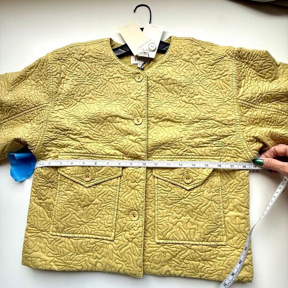 NWT Joie “Brooke” quilted cotton jacket In yellow olive oil. Size S - Picture 13 of 13